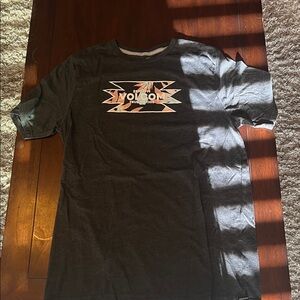 Volcom Charcoal Tee with Geometric Print